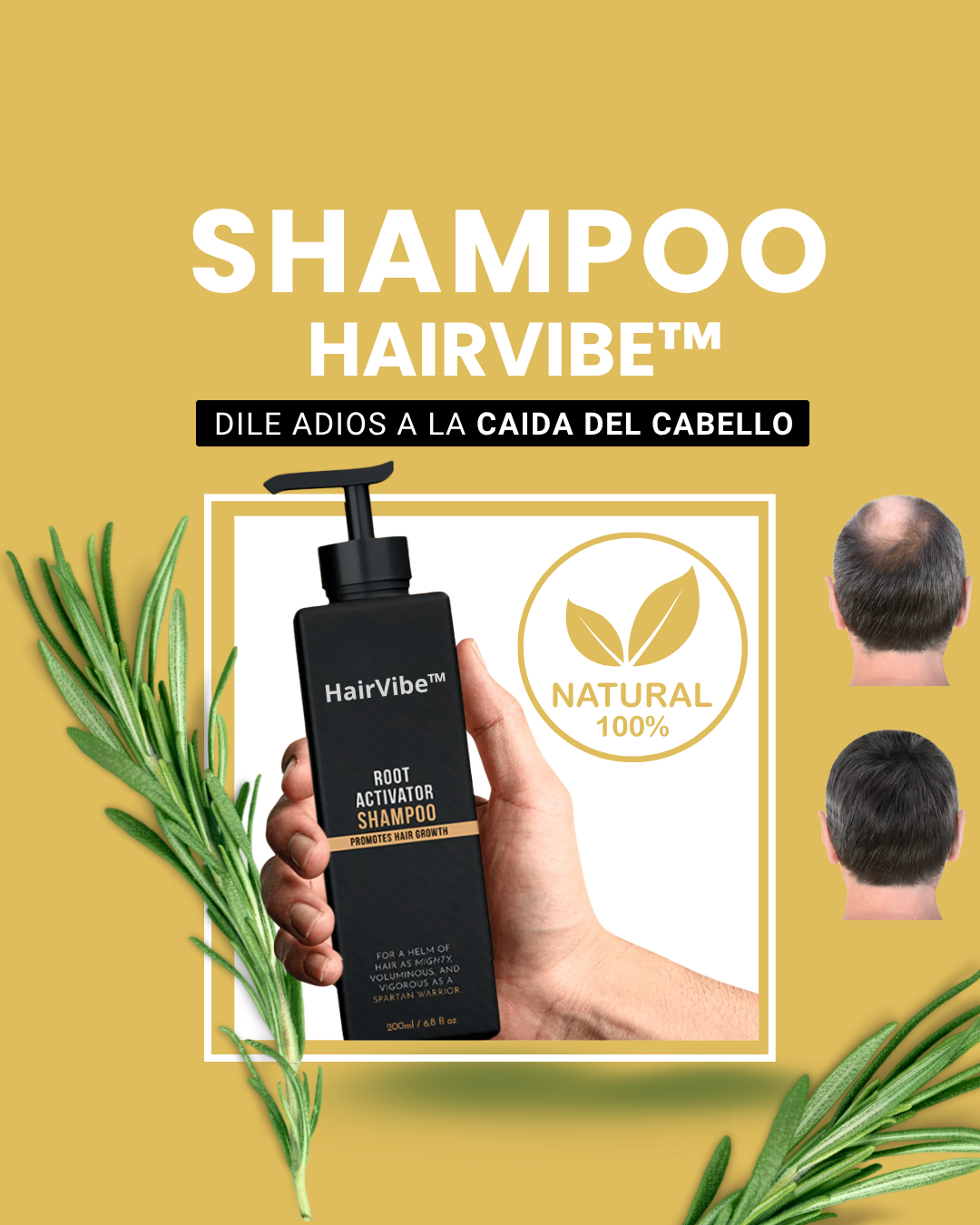 1+1 GRATIS HairVibe™ Estimula el Crecimiento Capilar