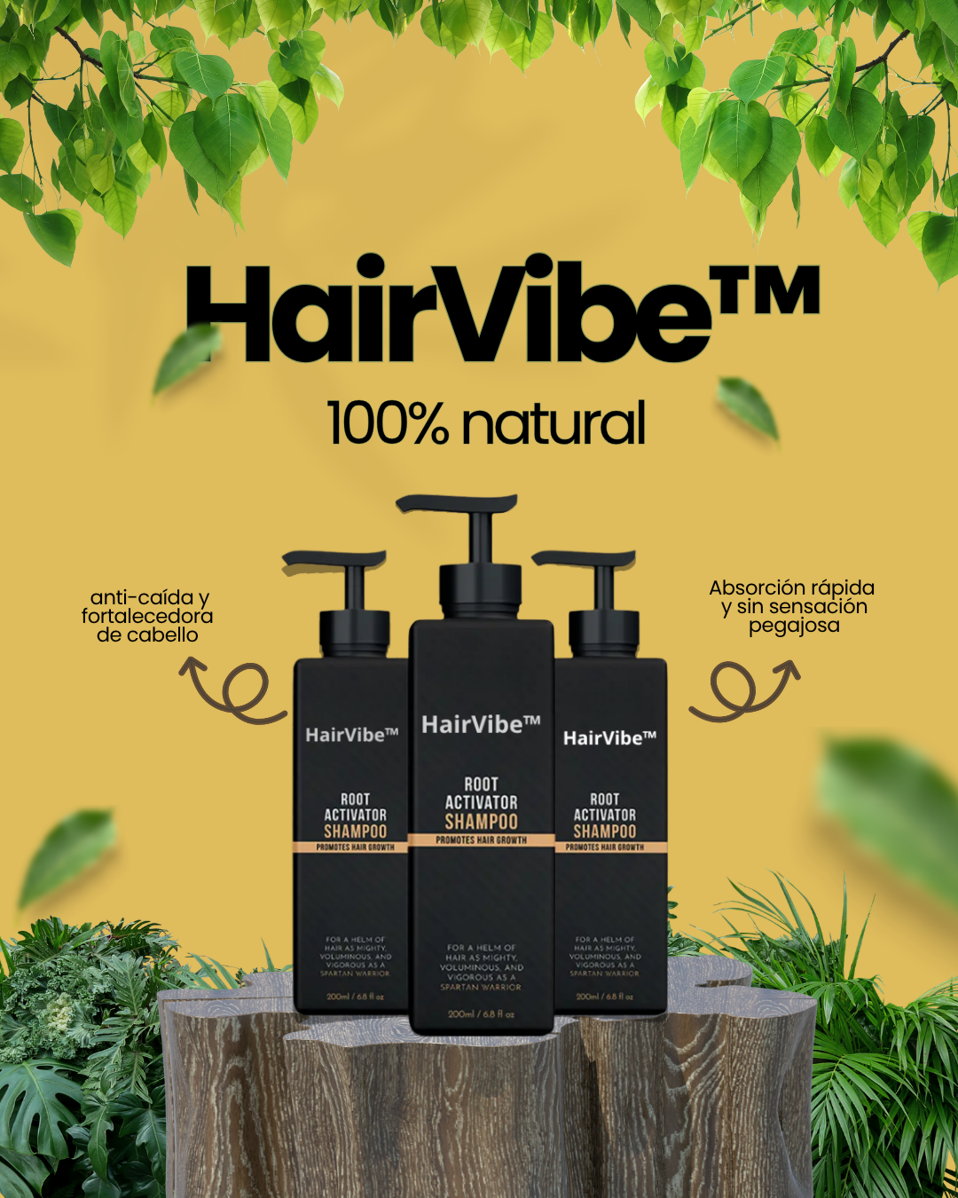 1+1 GRATIS HairVibe™ Estimula el Crecimiento Capilar