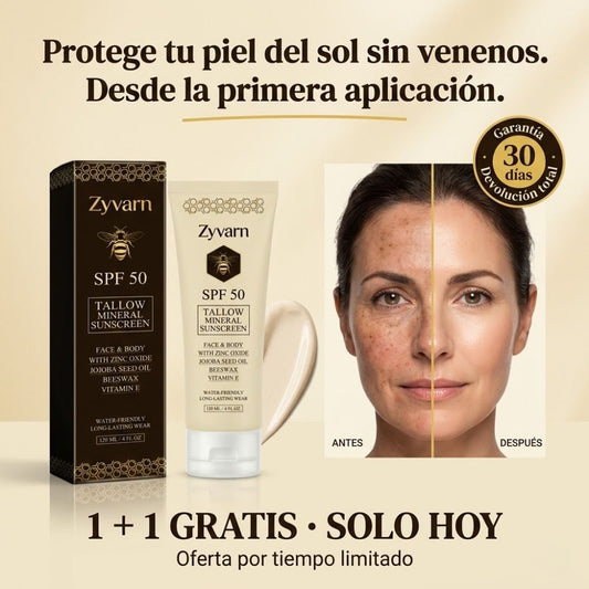 1+1 GRATIS - Zyvarn SPF50 · Protege tu piel cada día